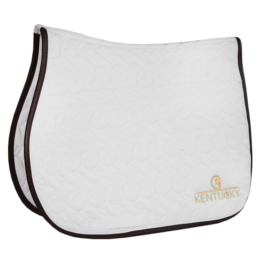 Zadeldekje Absorb Logo Wit/Bruin
