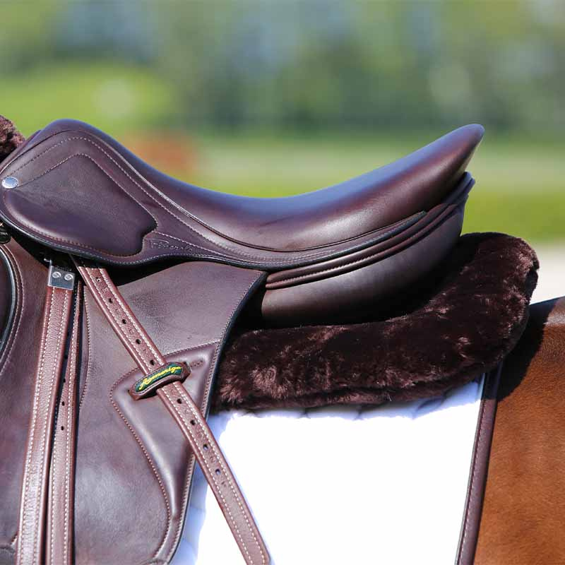 Zadelonderlegger Sheepskin Anatomic Absorb Bruin