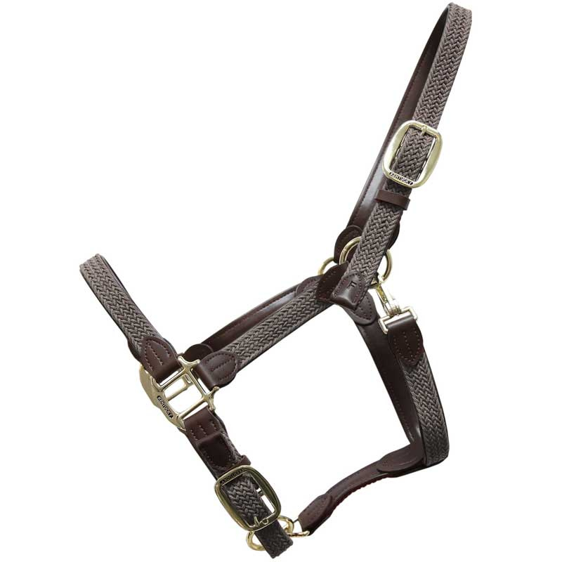 Gevlochten Nylon Halster Grijs