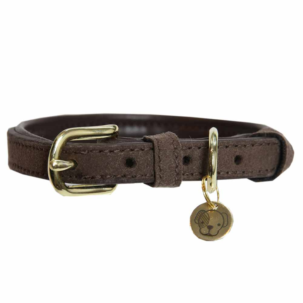 Hondenriem Velvet Leer Bruin