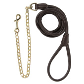 Halstertouw met Ketting Artificial Leather Bruin Halstertouw met Ketting Artificial Leather Bruin