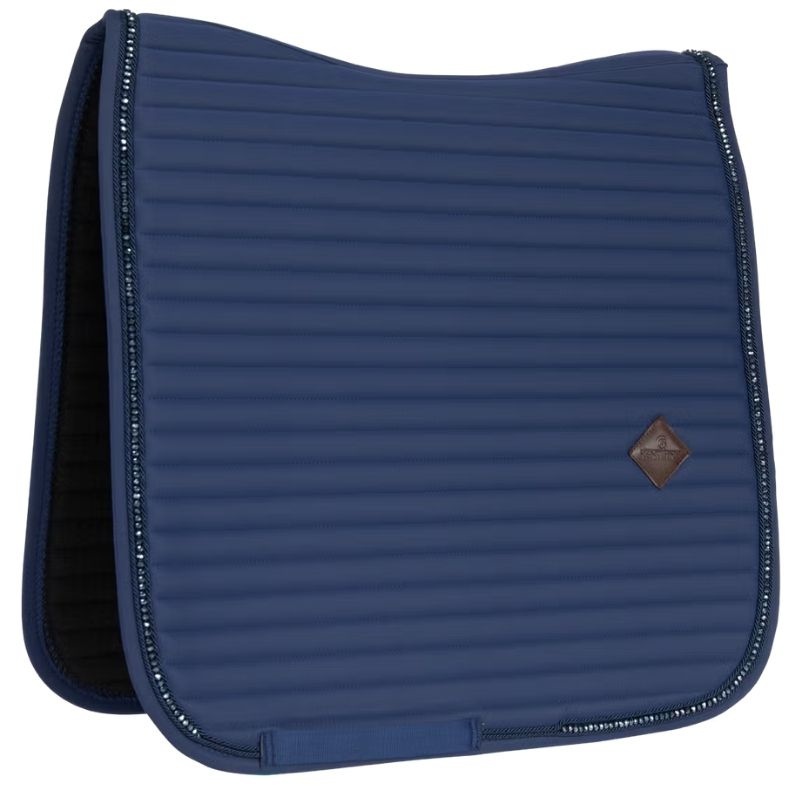 Dressuurzadeldekje Pearls Marineblauw