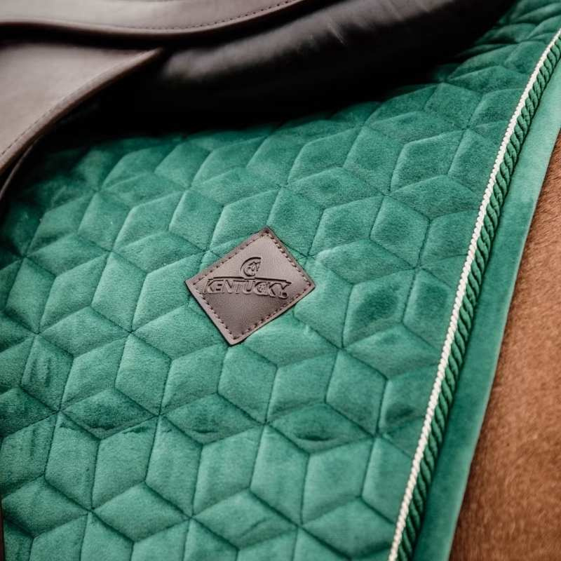 Zadeldekje Velvet Groen