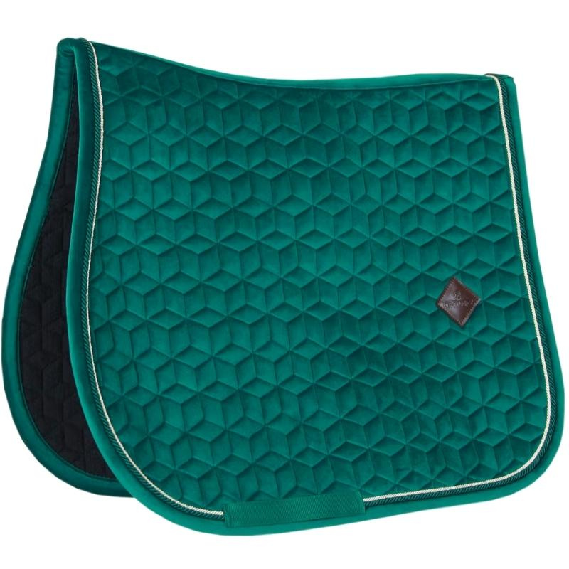 Zadeldekje Velvet Groen