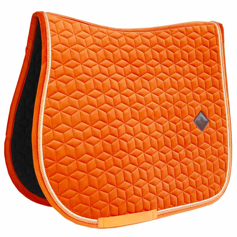 Zadeldekje Velvet Oranje