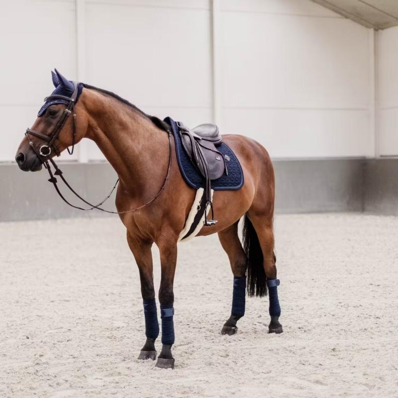 Zadeldekje Glitter Rope Marineblauw