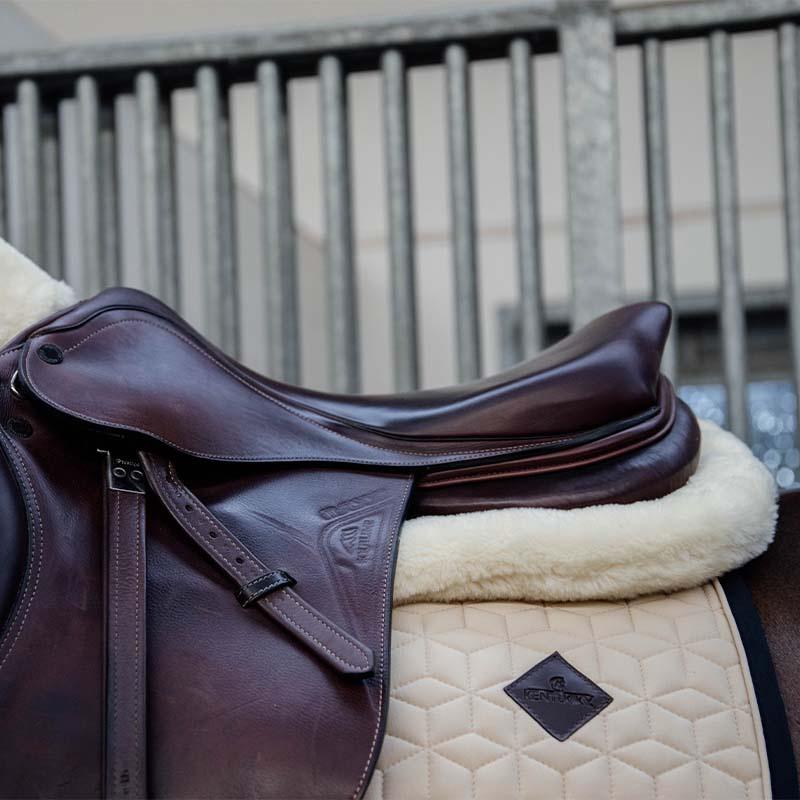 Zadelonderlegger Sheepskin Impact Equalizer Zwart