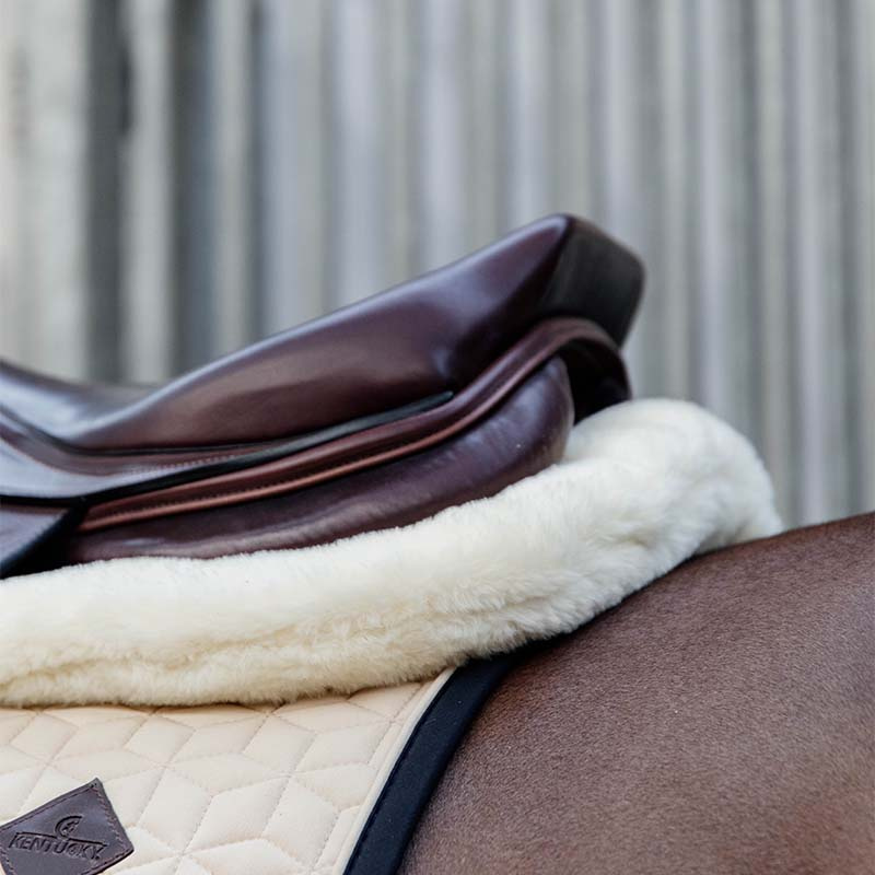 Zadelonderlegger Sheepskin Impact Equalizer Zwart