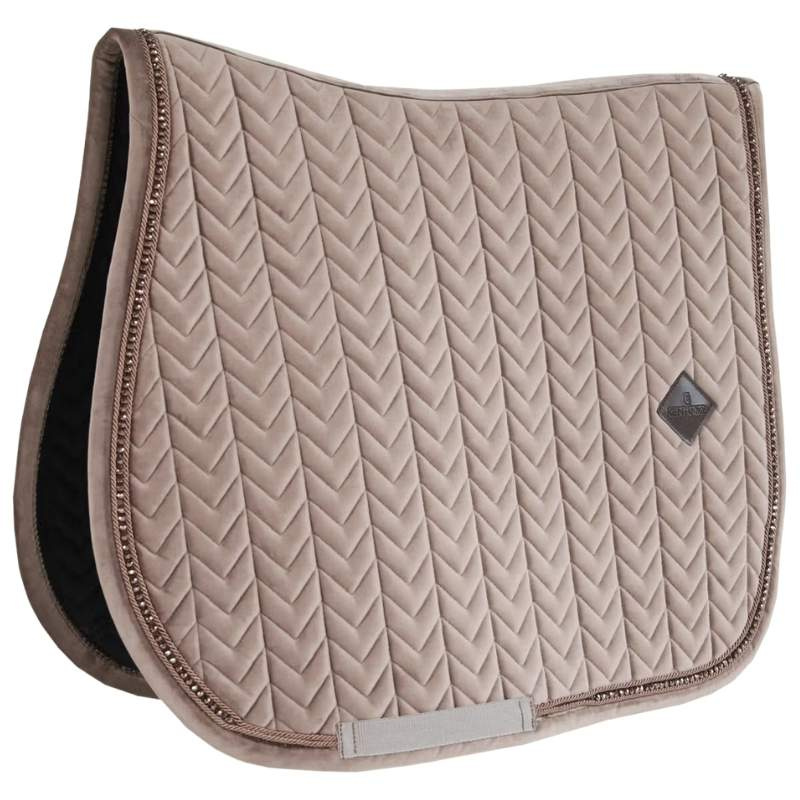 Zadeldekje Velvet Pearls Beige