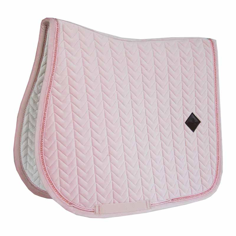 Zadeldekje Velvet Pearls Roze