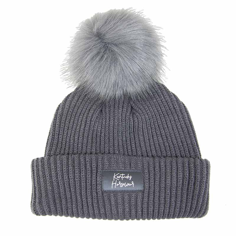 Muts Beanie Pompom Grijs