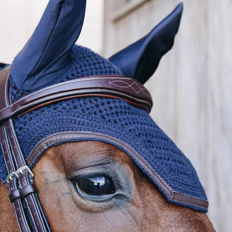 Oornetje Wellington Leather Marineblauw
