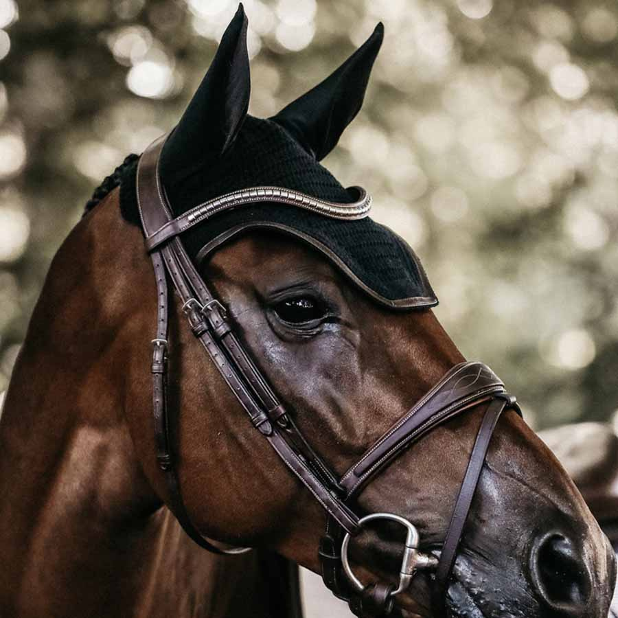 Oornetje Wellington Leather Soundless Zwart