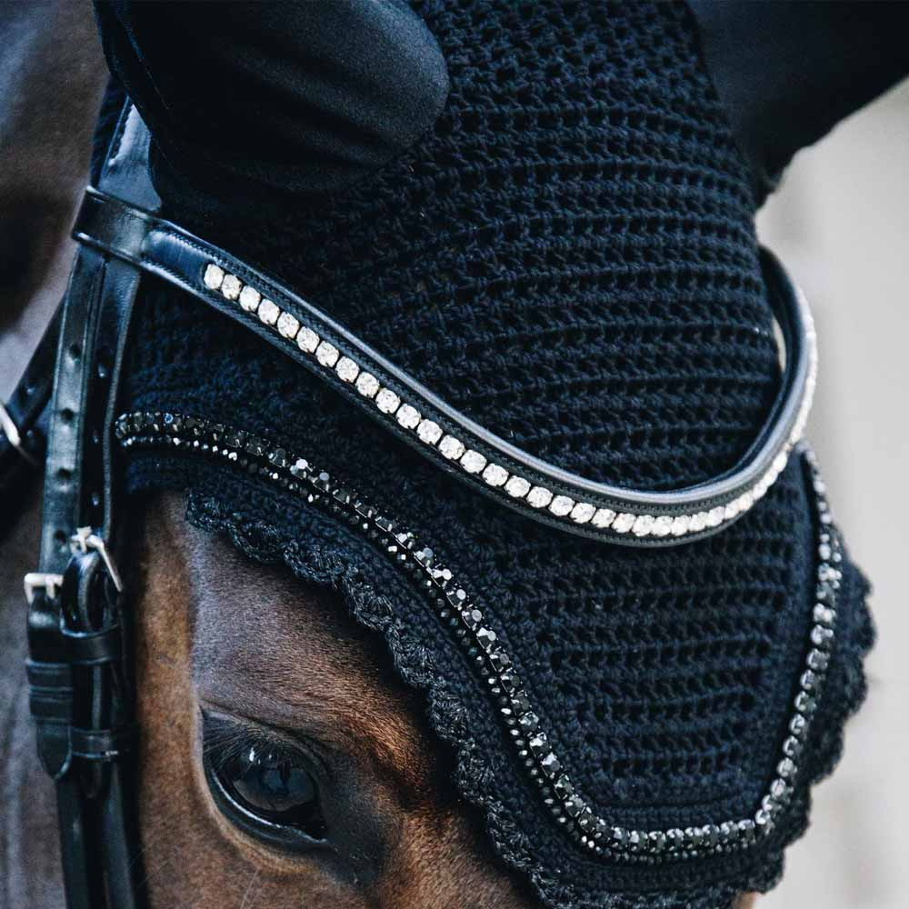 Vliegenoornetjes Wellington Stone & Pearl Zwart