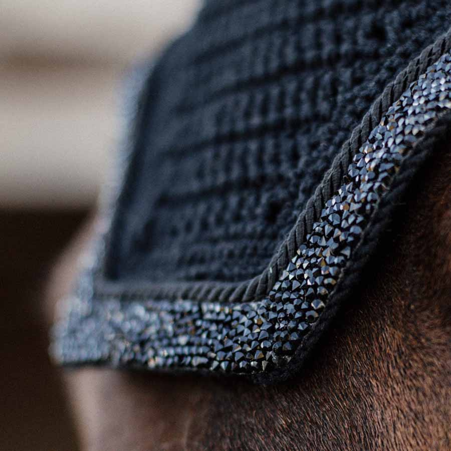 Oornetje Wellington Glitter Stone Soundless Zwart
