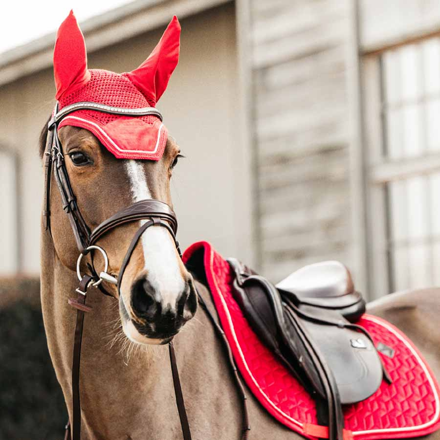 Oornetje Wellington Velvet Rood