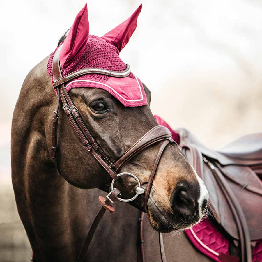 Oornetje Wellington Velvet Fuchsia