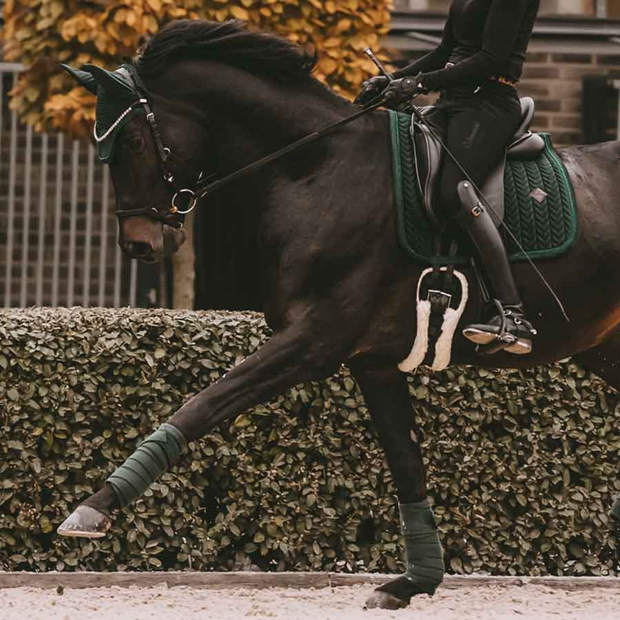 Oornetjes Wellington Velvet Pearls Groen