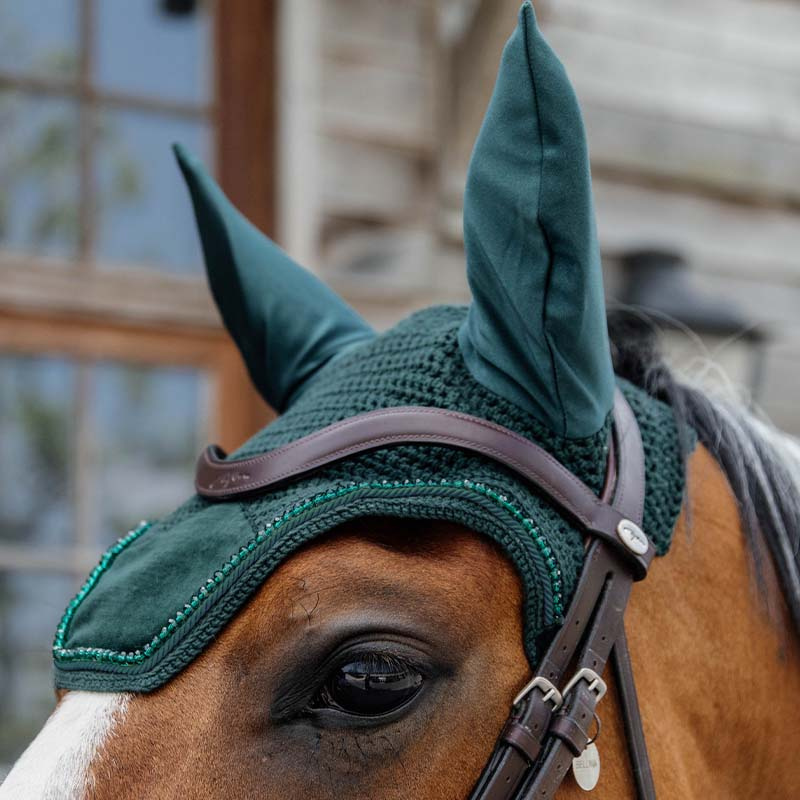 Oornetjes Wellington Velvet Pearls Groen