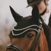 Oornetje Wellington Big Stone & Pearl Zwart Oornetje Wellington Big Stone & Pearl Zwart