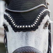Oornetje Wellington Big Stone & Pearl Zwart Oornetje Wellington Big Stone & Pearl Zwart