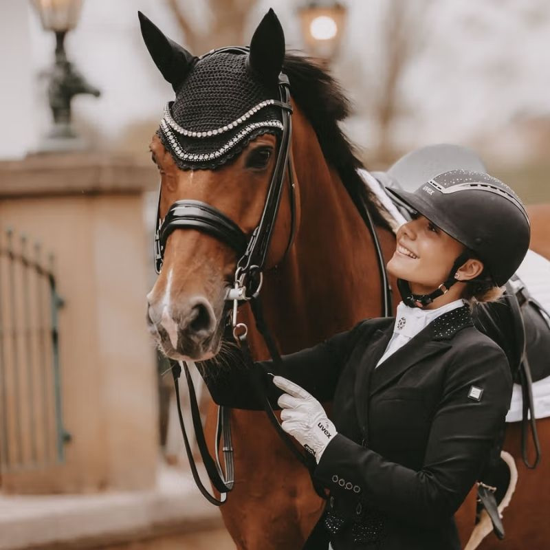 Oornetje Wellington Big Stone & Pearl Zwart