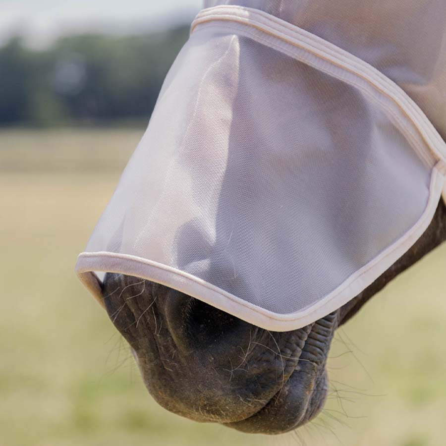 Vliegenmasker Classic met Oren en Neus Zilver