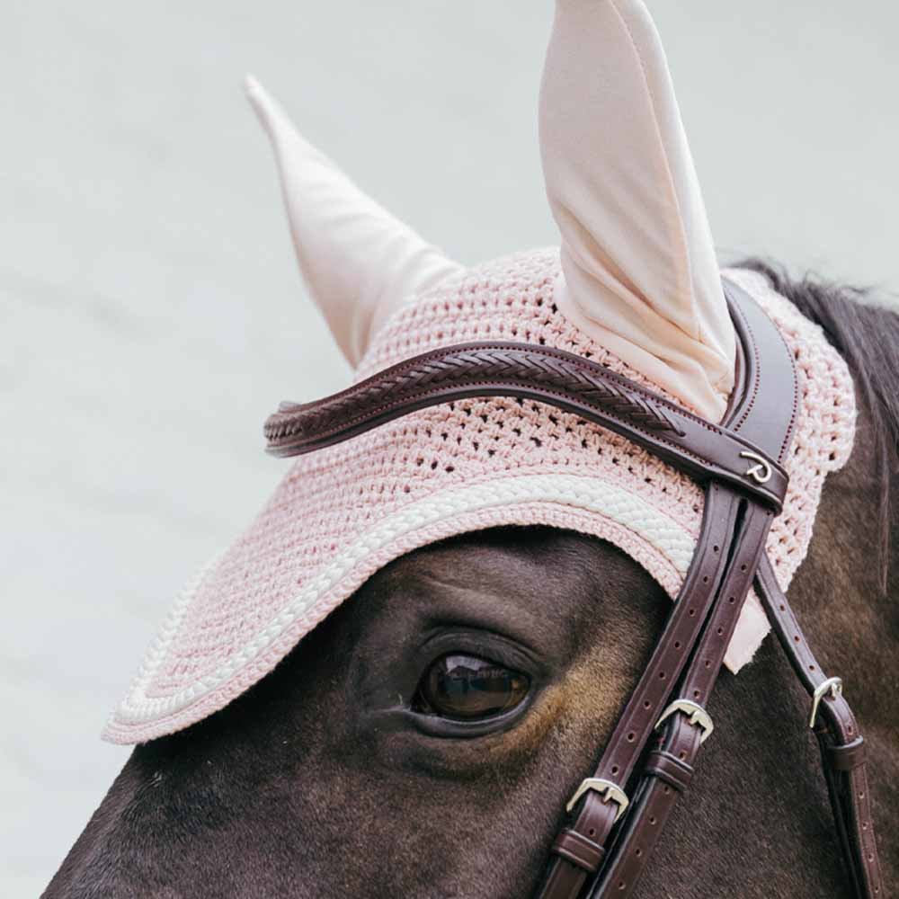 Oornetje Wellington Plaited Cord Bleekroze