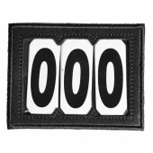 Nummerlabel PVC Velcro 3 Numbers Zwart Nummerlabel PVC Velcro 3 Numbers Zwart