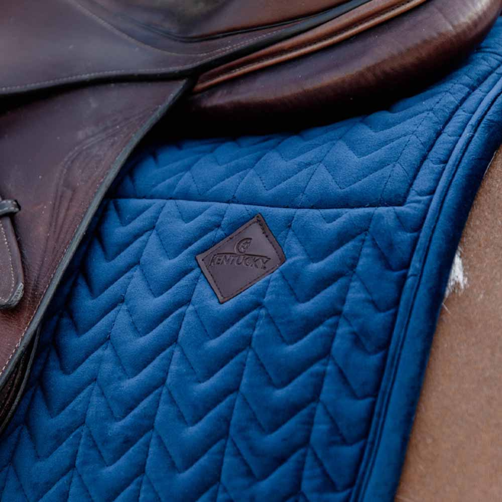 Zadeldekje Skin Friendly Velvet Marineblauw