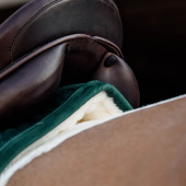 Dressuurzadeldekje Skin Friendly Velvet Groen Dressuurzadeldekje Skin Friendly Velvet Groen