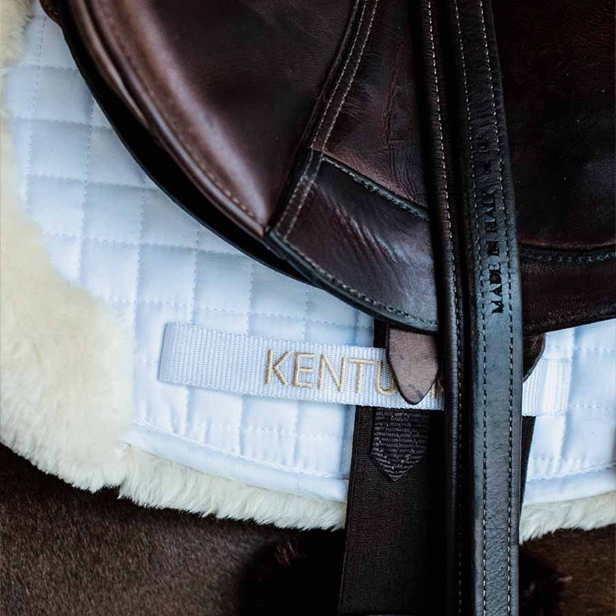 Zadeldekje Hunter Vegan Sheepskin Vit