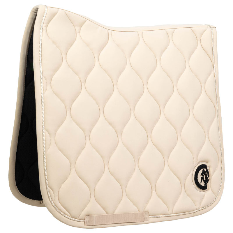 Dressuurzadeldekje Wave 3D Logo Beige