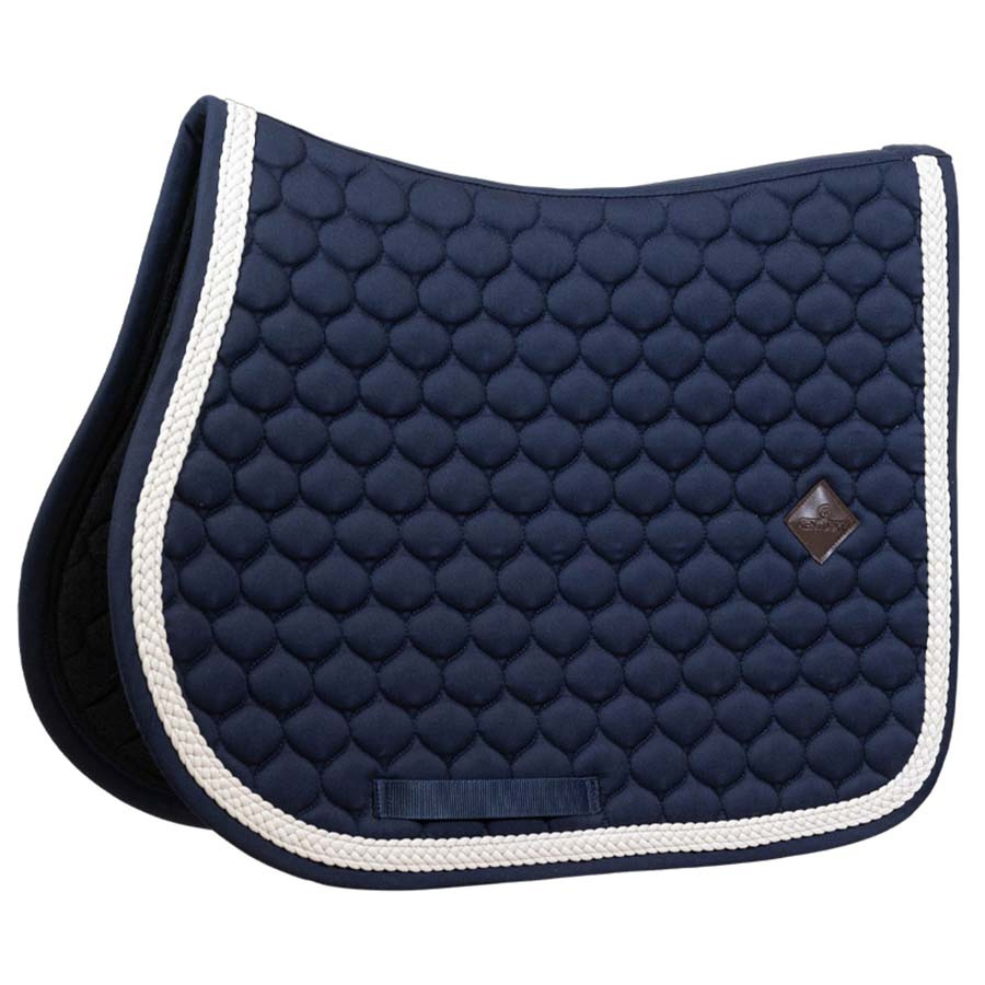 Zadeldekje Plaited Cord Marineblauw