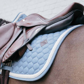 Zadeldekje Plaited Cord Lichtblauw Zadeldekje Plaited Cord Lichtblauw