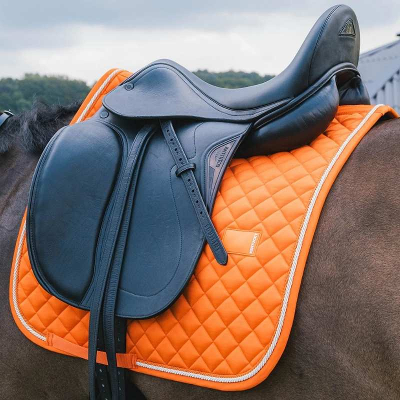 Dressuurzadeldekje Diamond Rope Oranje