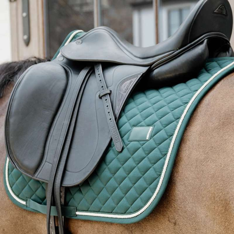 Dressuurzadeldekje Diamond Rope Groen