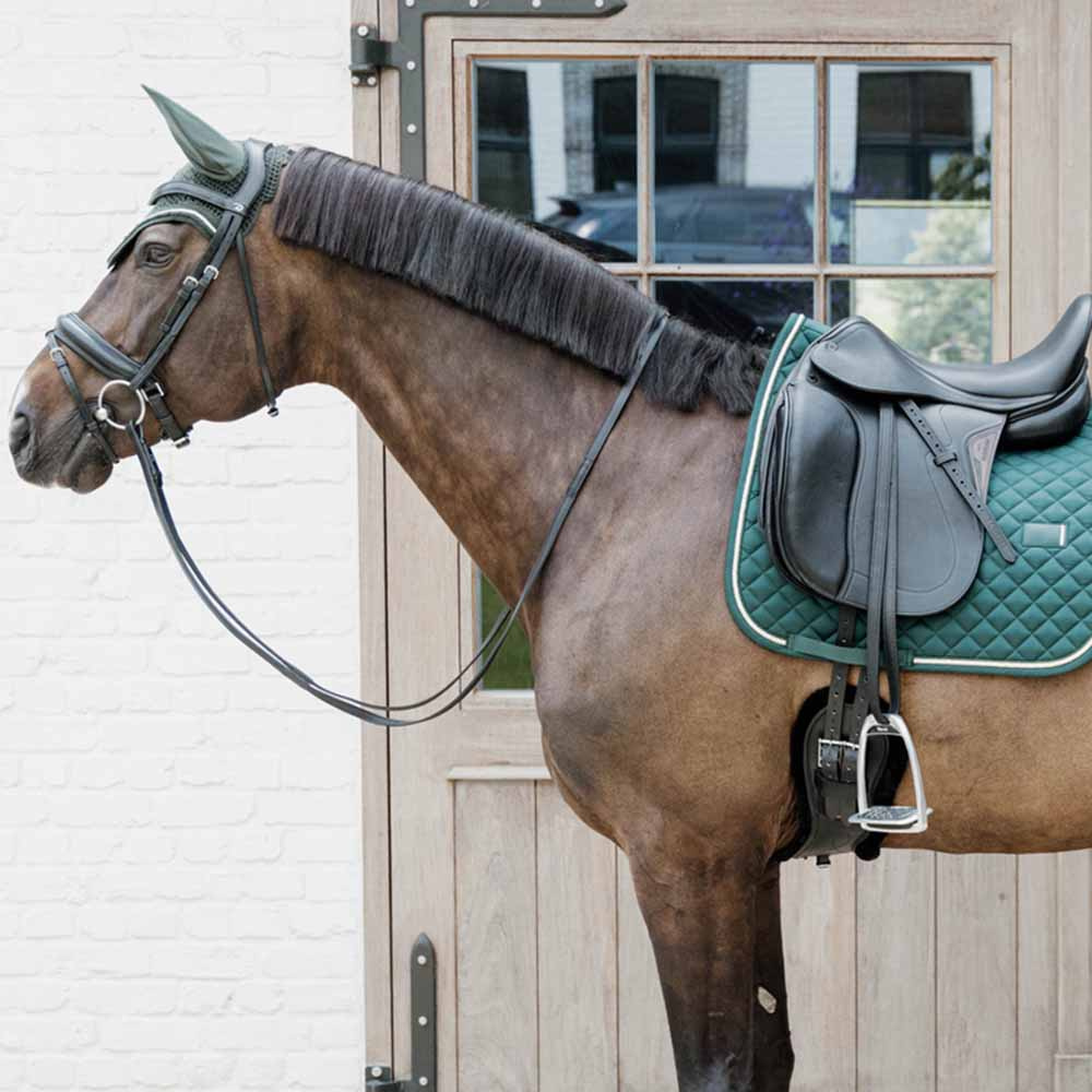 Dressuurzadeldekje Diamond Rope Groen