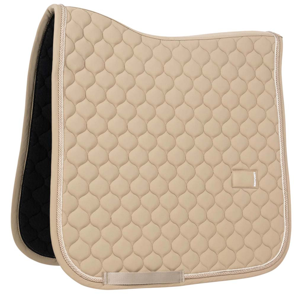 Dressuurzadeldekje Onion Quilt Rubber Logo Beige