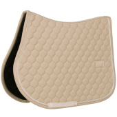 Zadeldekje Onion Quilt Rubber Logo Beige Zadeldekje Onion Quilt Rubber Logo Beige
