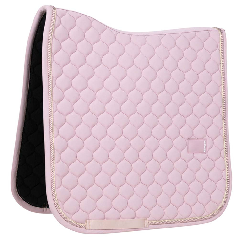 Dressuurzadeldekje Onion Quilt Rubber Logo Bleekroze