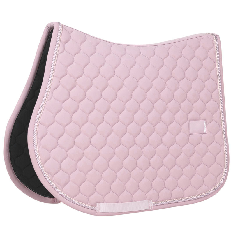 Zadeldekje Onion Quilt Rubber Logo Bleekroze