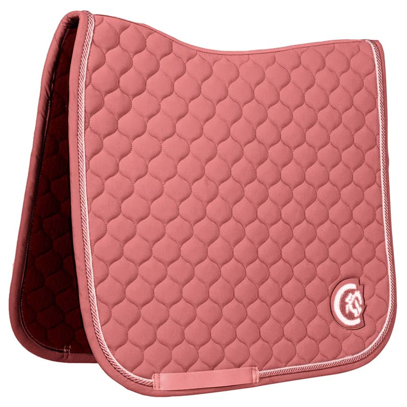 Dressuurzadeldekje Onion Quilt 3D Logo Fuchsia