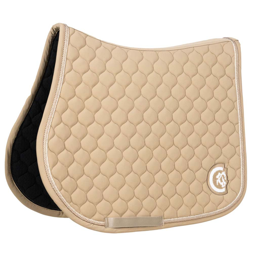 Zadeldekje Onion Quilt 3D Logo Beige