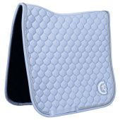 Dressuurzadeldekje Onion Quilt 3D Logo Lichtblauw Dressuurzadeldekje Onion Quilt 3D Logo Lichtblauw