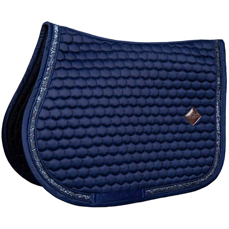 Zadeldekje Glitter Band Marineblauw