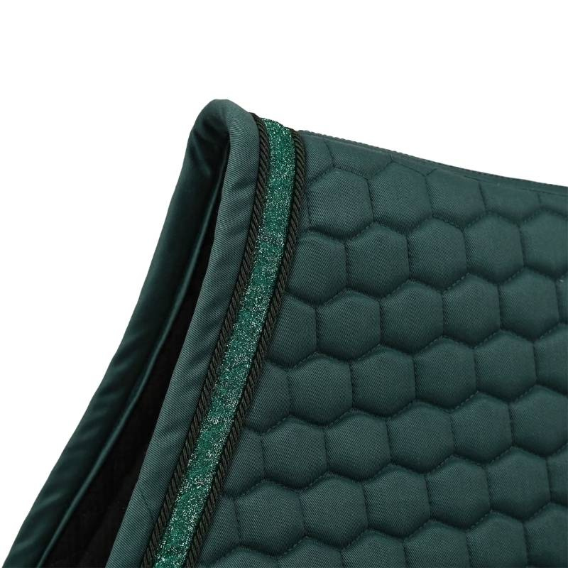 Zadeldekje Glitter Band Smaragdgroen