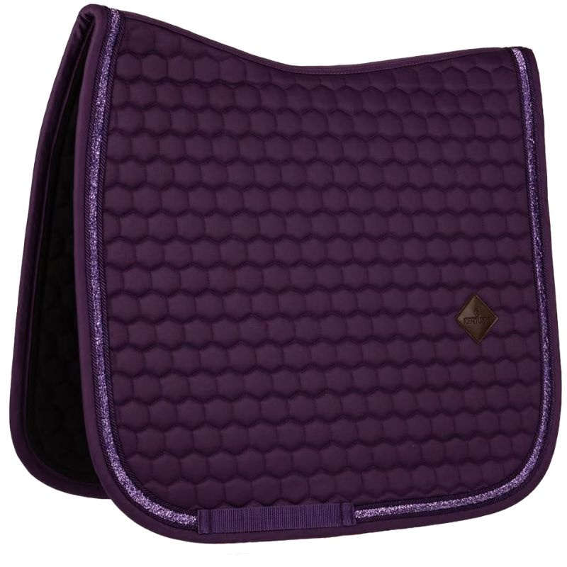 Dressuurzadeldekje Glitter Band Paars