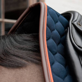 Dressuurzadeldekje Onion Quilt Leather Marineblauw Dressuurzadeldekje Onion Quilt Leather Marineblauw
