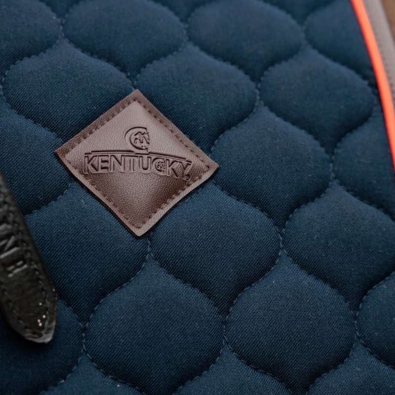 Dressuurzadeldekje Onion Quilt Leather Marineblauw